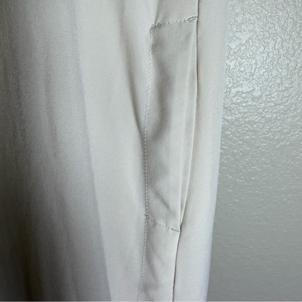 Zella Women’s Cream Relaxed Sleeveless Wide Leg Athleisure Jumpsuit Size Large - Picture 5 of 8